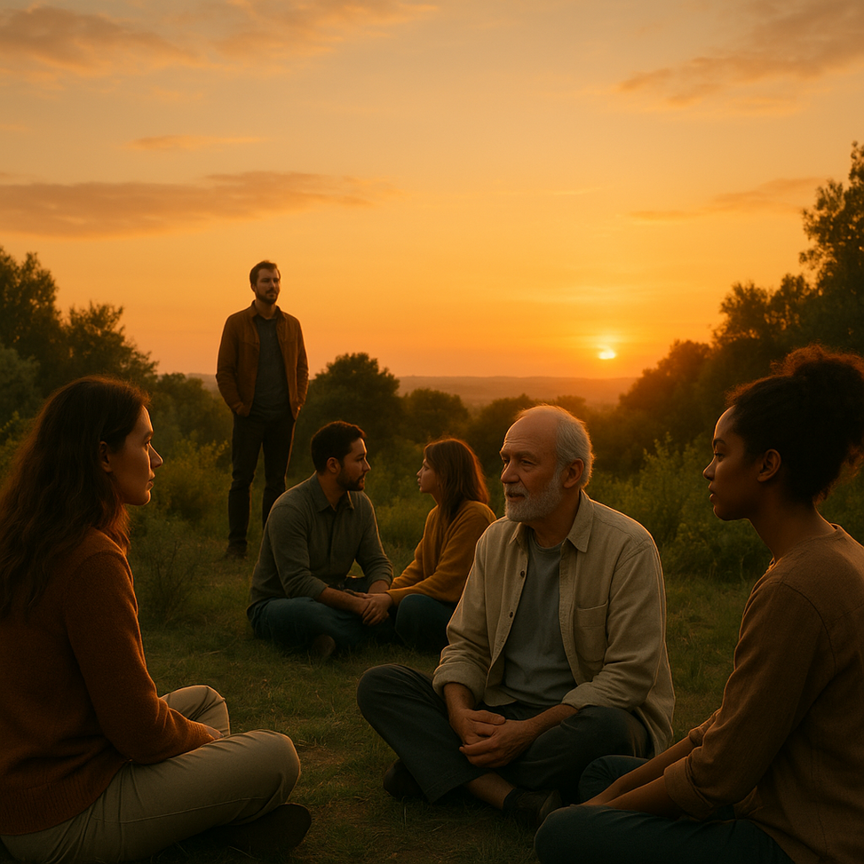 Conexión Espiritual al Atardecer